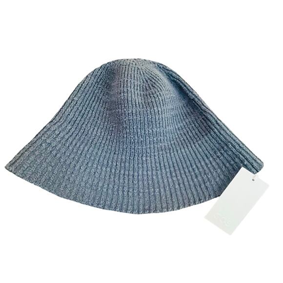COS Womens Textured Bucket Hat Gray M/L Knit Cloche Boonie Sun Cap New With Tags main image 5